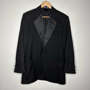 Brooks Brothers Blazer Men 40S Black Brooks Tuxedo Jacket Formal Wool Dinner USA